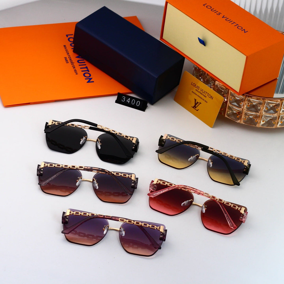 2025 New Frameless Metal Sunglasses