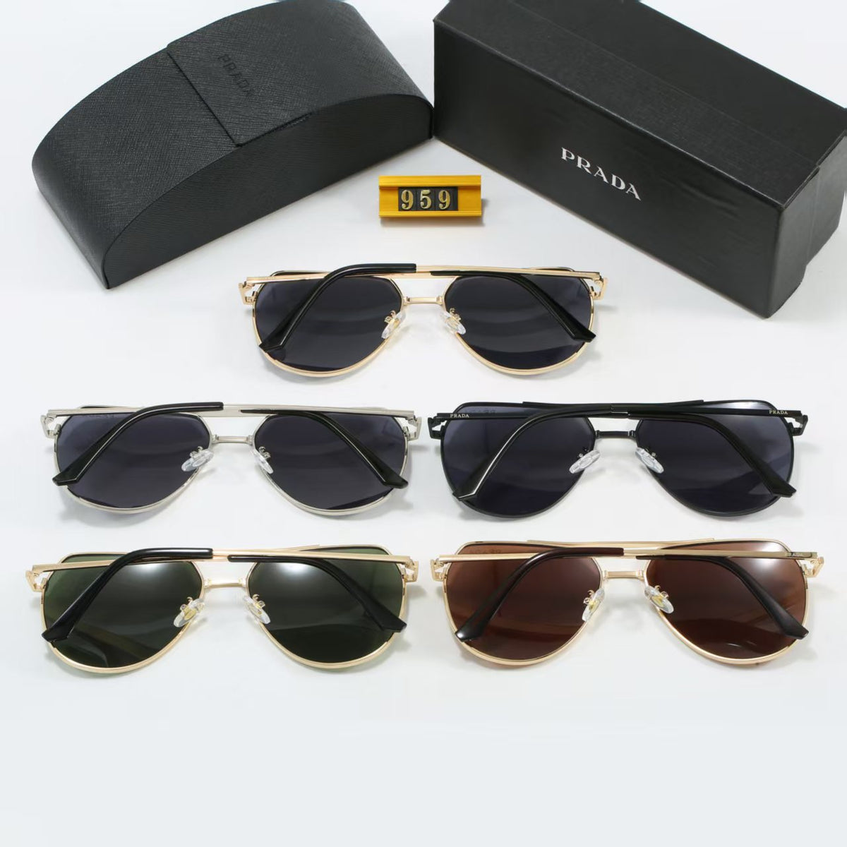 2026 Thin lens metal sunglasses 959