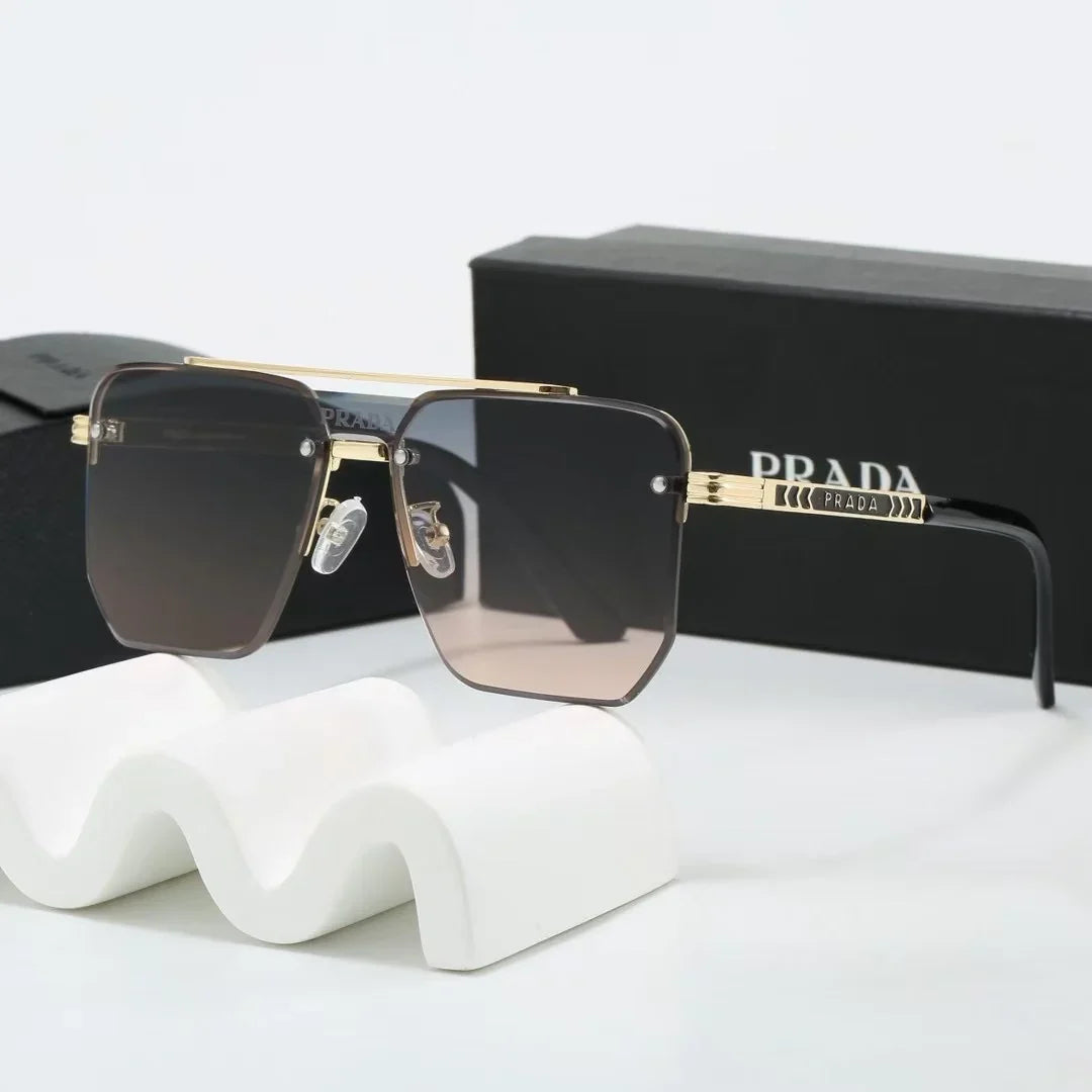 2026 New gradient frameless thin sunglasses