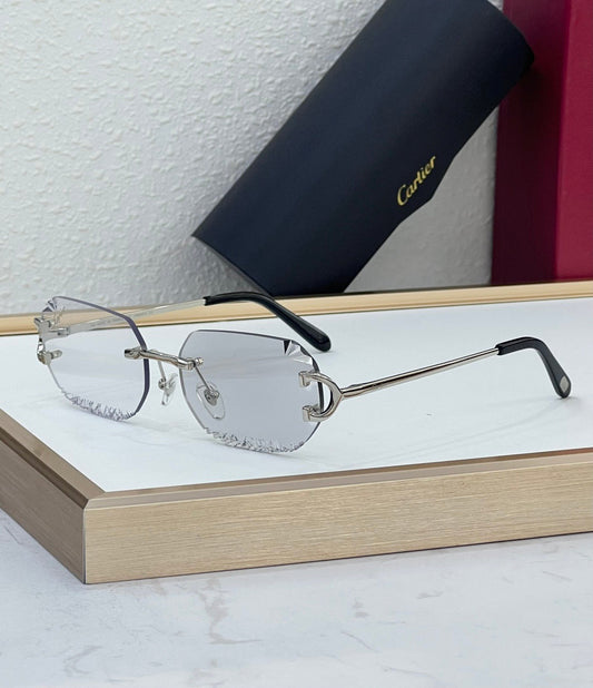 2026 Discoloration New series of cut lens sunglasses can change color under ultraviolet light