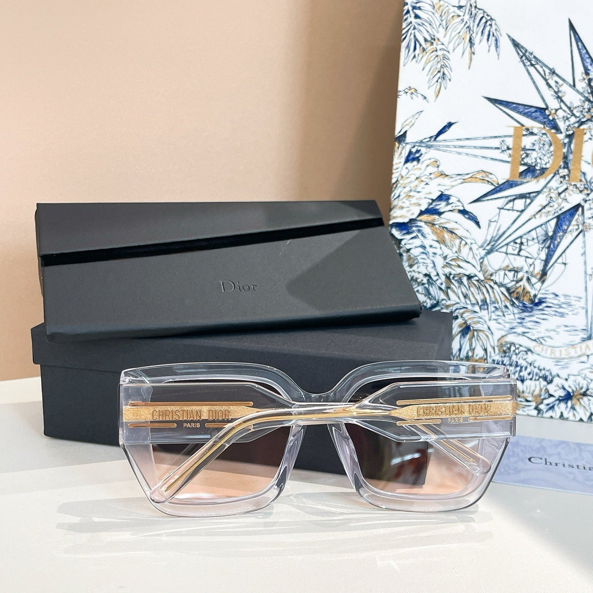 2026 New full frame transparent high value sunglasses
