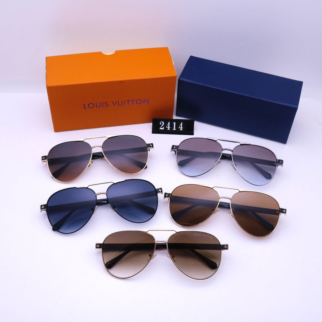 2026 Double Bridge Embossed Frame Sunglasses