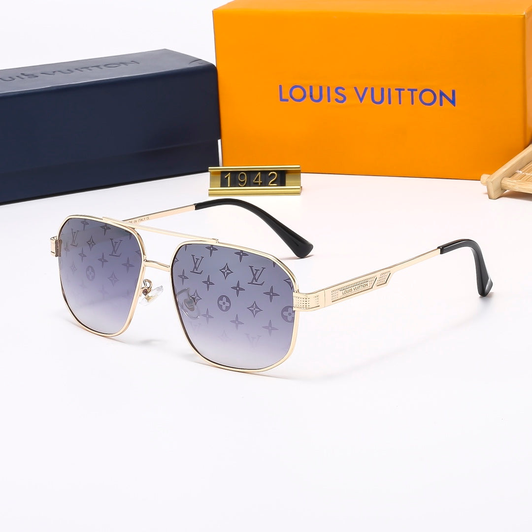 2026 Metal Double Bridge Embossed Sunglasses