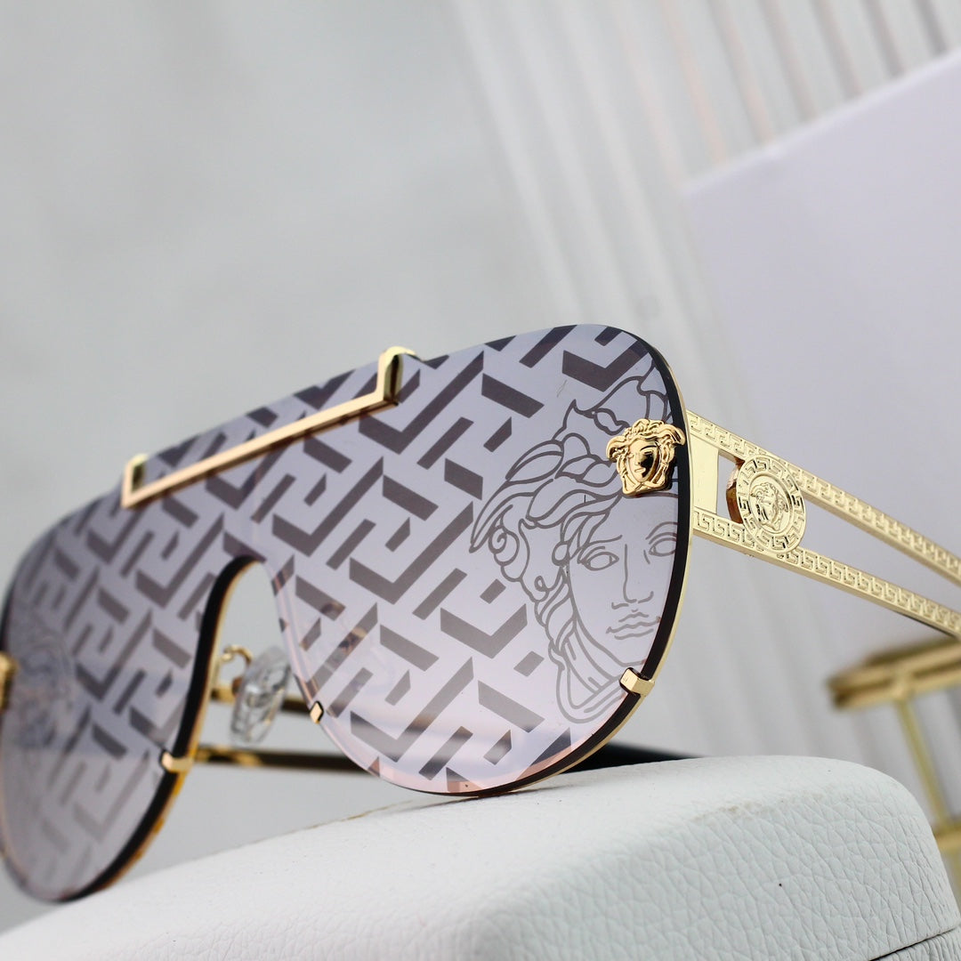 2026 Retro Watermark Pattern Sunglasses