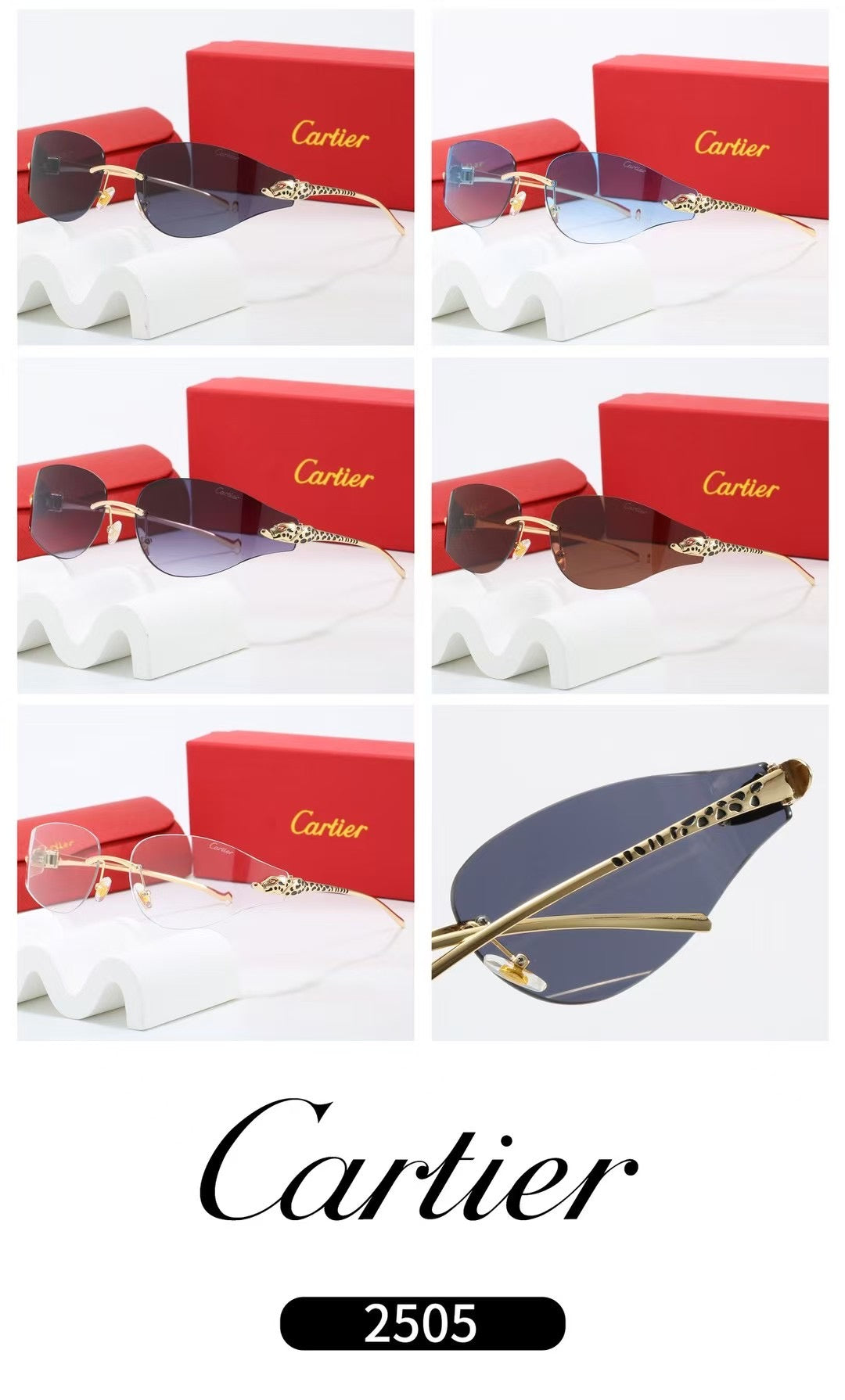 2026 5 colors fashion sunglasses 2505