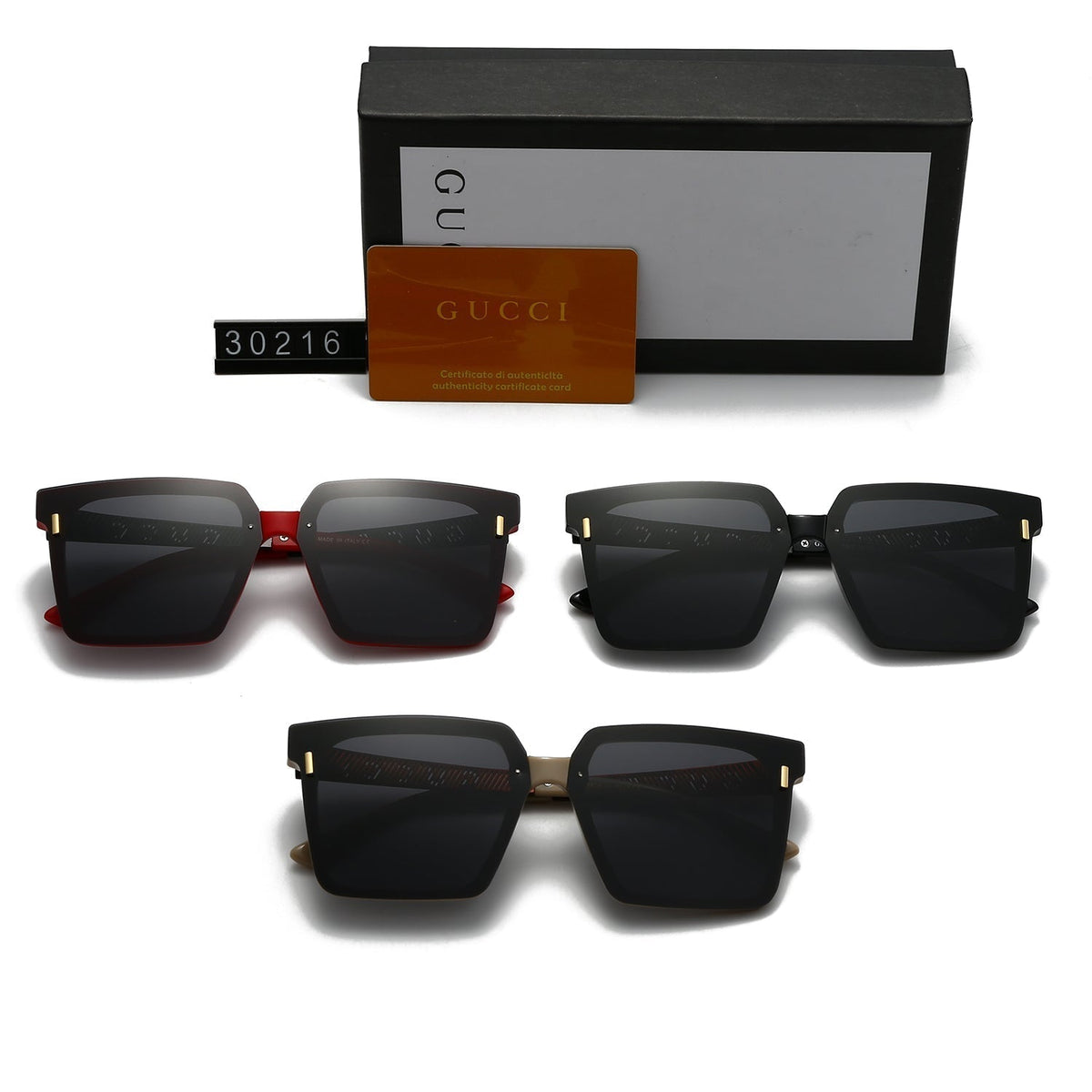 2026 Square frame holiday sunglasses