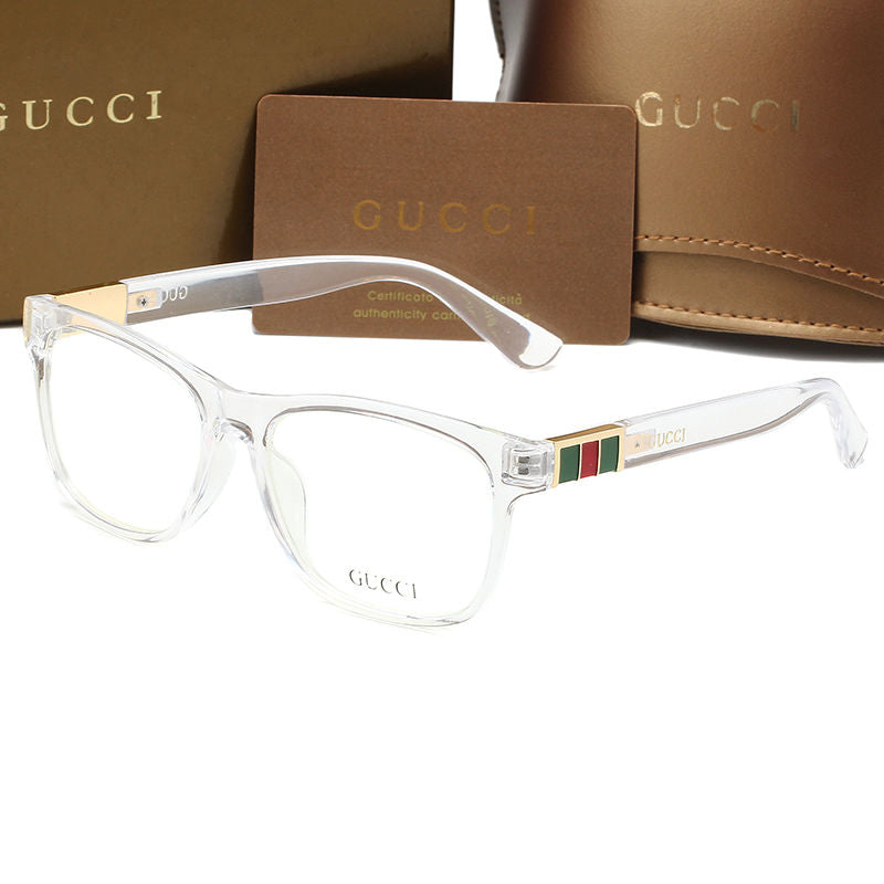 2026 Fashion Striped Color Block Frame Glasses