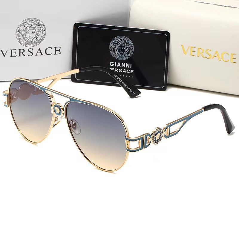 2026 Retro Emblem Metal Double Bridge Sunglasses