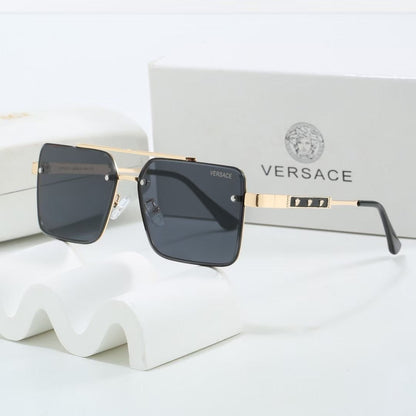 2026 Gradient two-tone metal square sunglasses