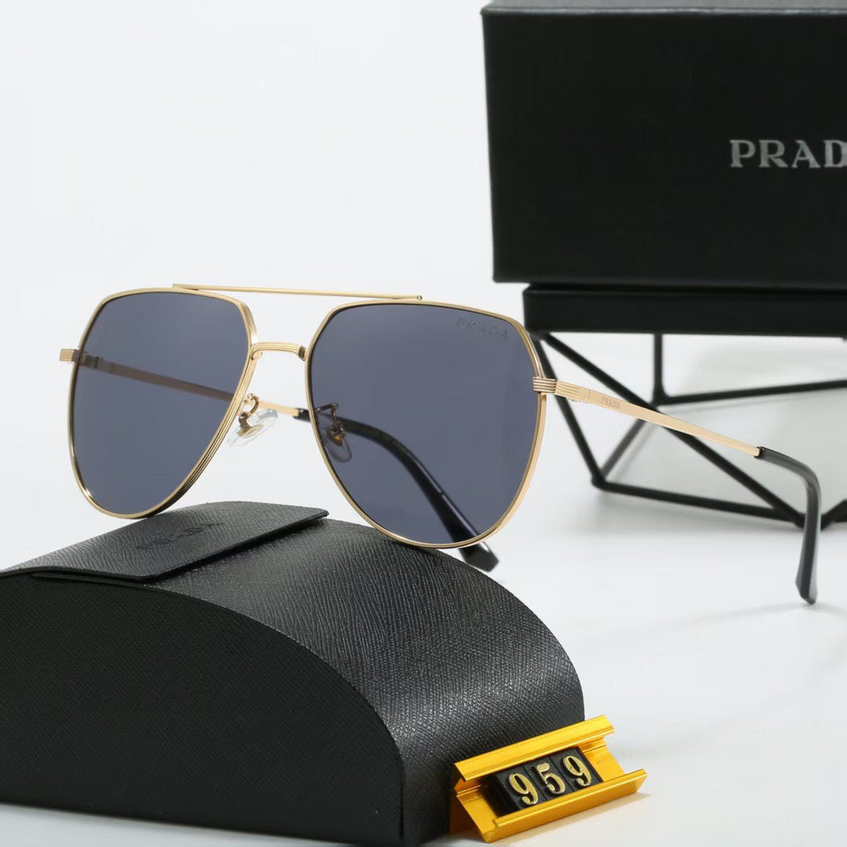 2026 Thin lens metal sunglasses 959