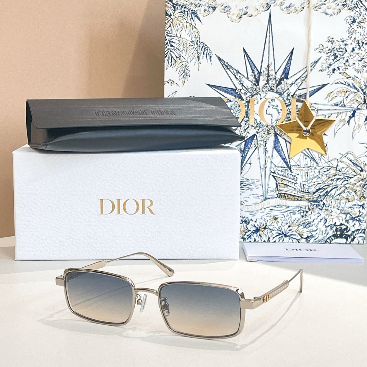 2026 Half frame gradient sunglasses