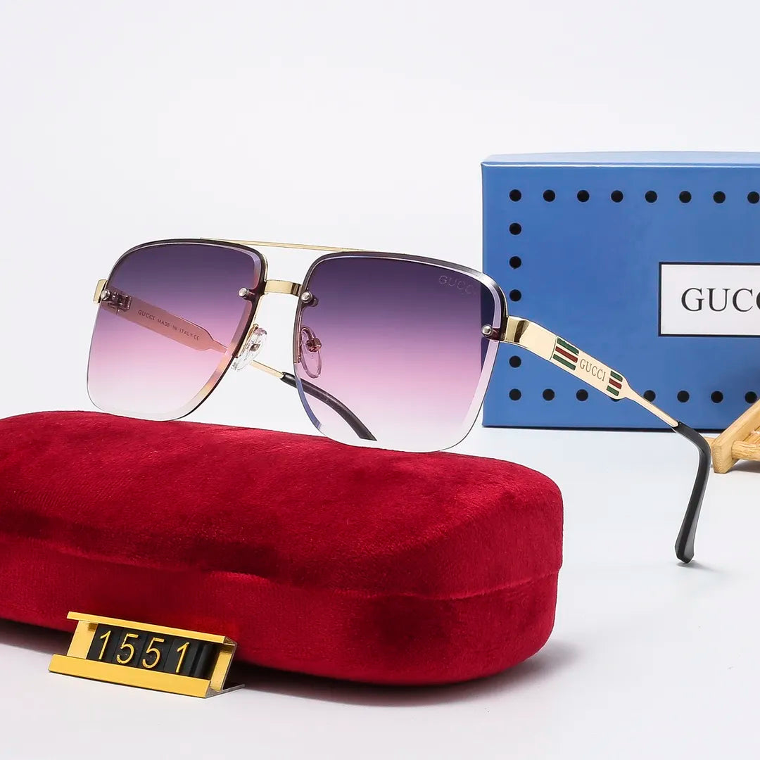 2026 Classic Square Metal Frame Sunglasses