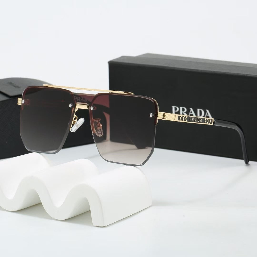 2026 New gradient frameless thin sunglasses