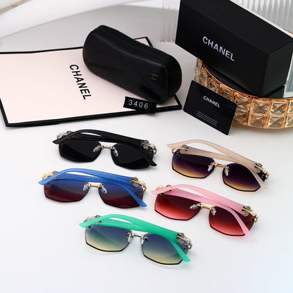 2026 New Half-Frame Metal Sunglasses