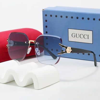 2026 Gradient frameless thin sunglasses
