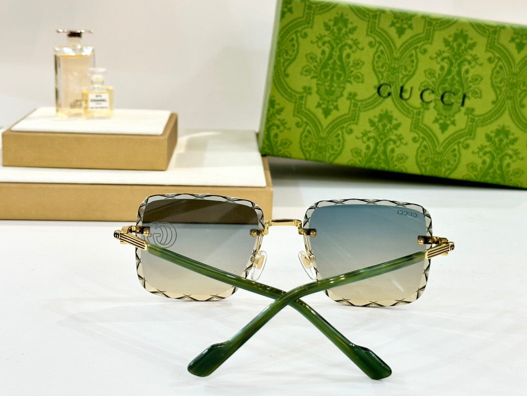2026 New rimless cut lens sunglasses