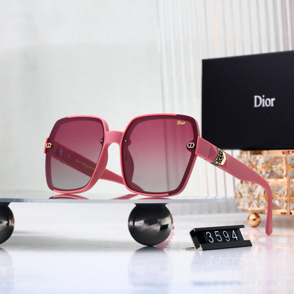 2026 Half Frame Square Gradient Sunglasses