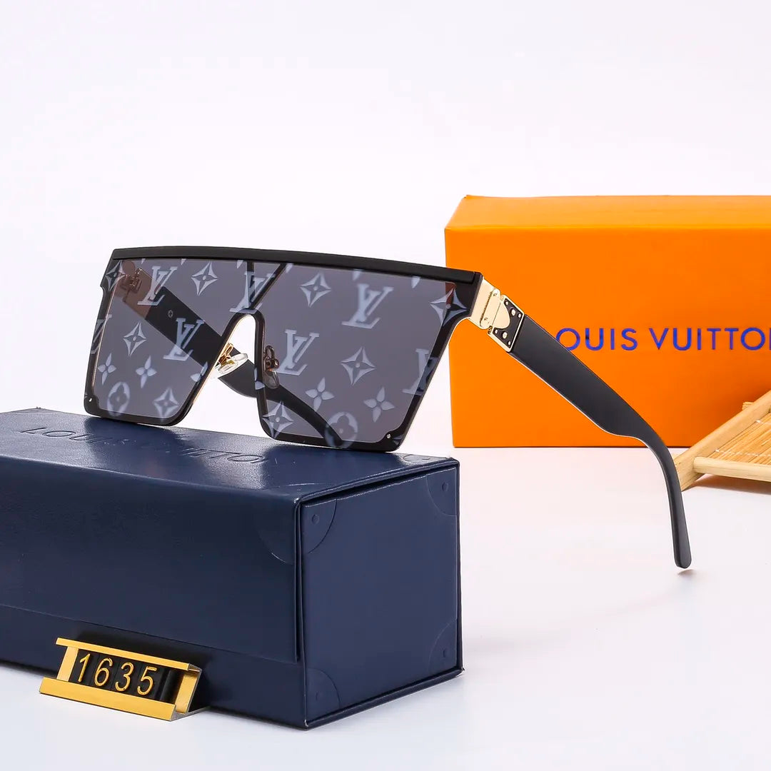 2026 New Fashion One Piece Watermark Square Sunglasses