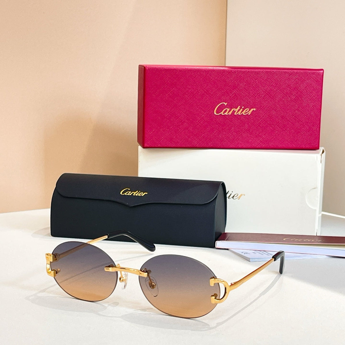 2026 3 color frameless sunglasses