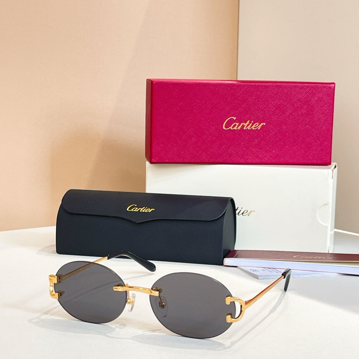 2026 3 color frameless sunglasses