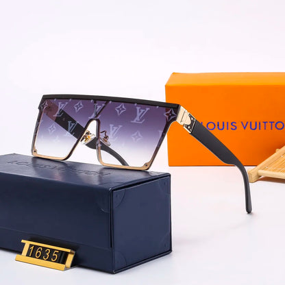 2026 New Fashion One Piece Watermark Square Sunglasses