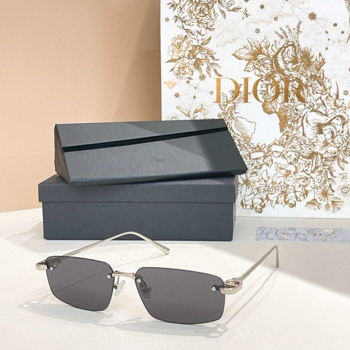 2026 6-color rimless metal sunglasses