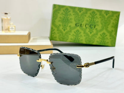 2026 New rimless cut lens sunglasses