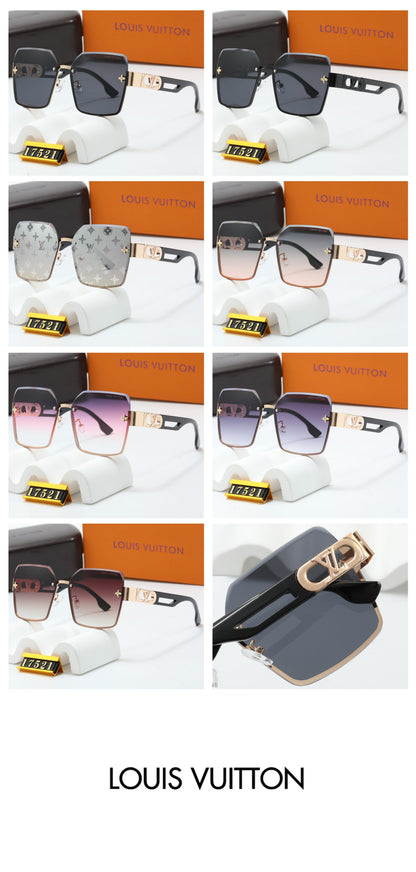 2026 6 Colors Fashion Square Frame Sunglasses 17521