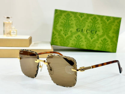 2026 New rimless cut lens sunglasses