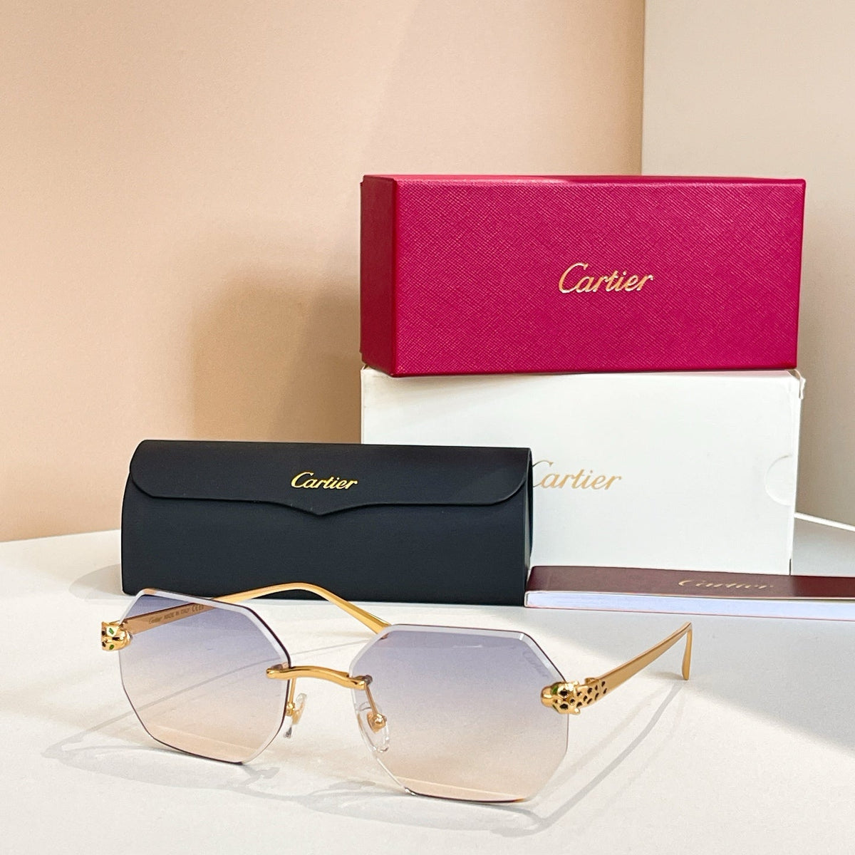 2026 Frameless two-tone sunglasses