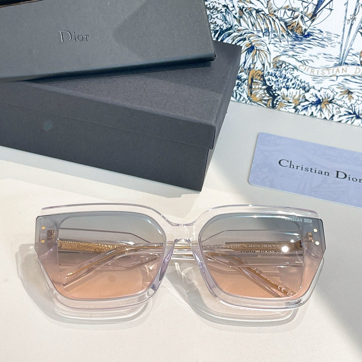 2026 New full frame transparent high value sunglasses