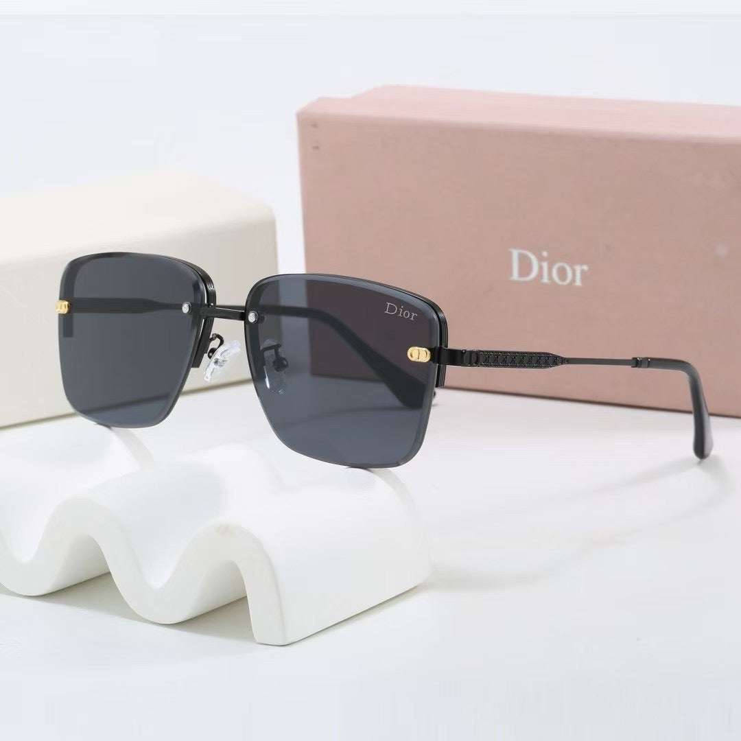 2026 Gradient two-tone metal sunglasses
