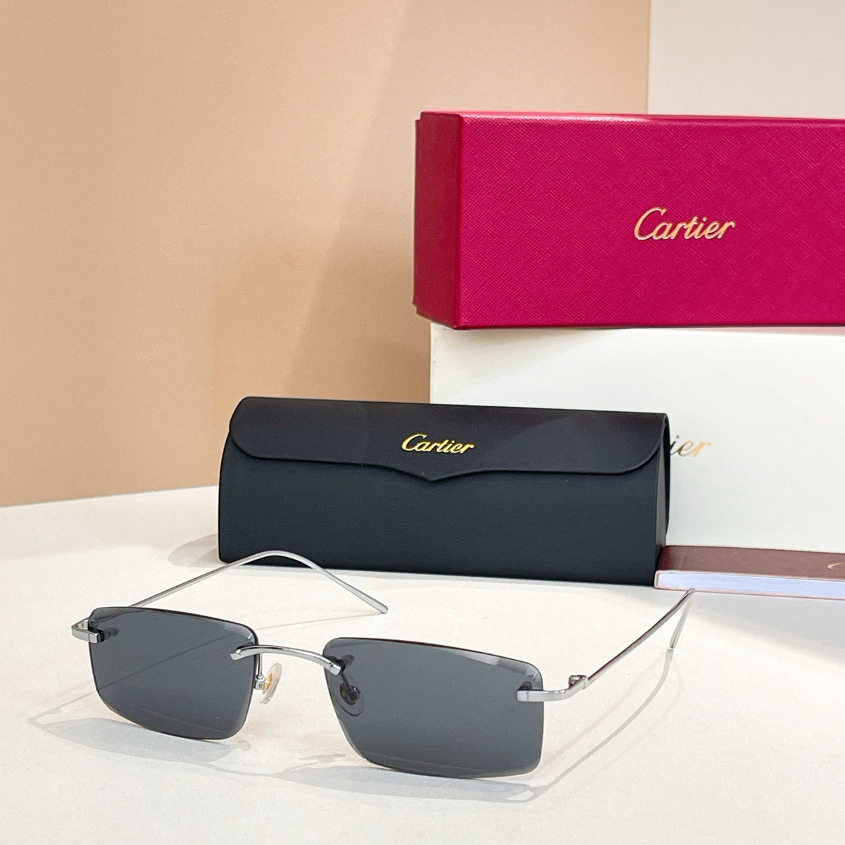2026 New frameless square sunglasses