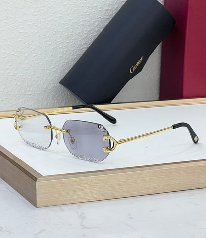 2026 Discoloration New series of cut lens sunglasses can change color under ultraviolet light