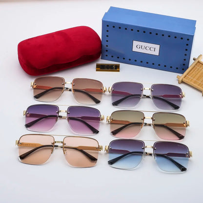2026 Classic Square Metal Frame Sunglasses