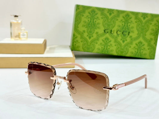 2026 New rimless cut lens sunglasses