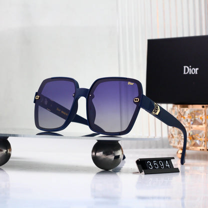 2026 Half Frame Square Gradient Sunglasses