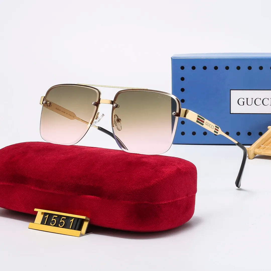 2026 Classic Square Metal Frame Sunglasses