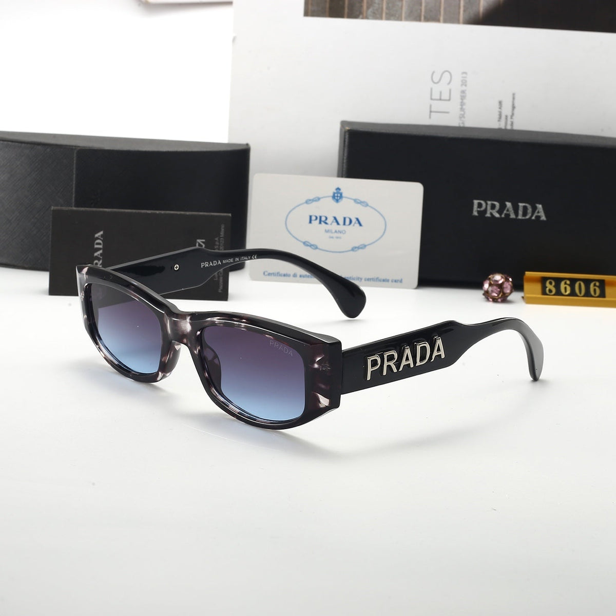 2026 5 colors thin frame sunglasses  8606