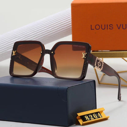 2024 7 colors high-end square frame sunglasses  8264