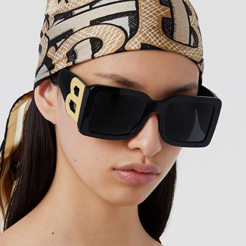 2026 Large Frame Metal B Sunglasses