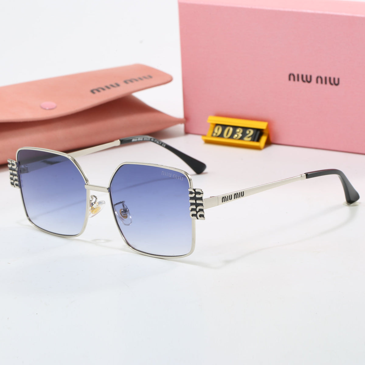 2026 7 colors new metal frame thin temple sunglasses 9032