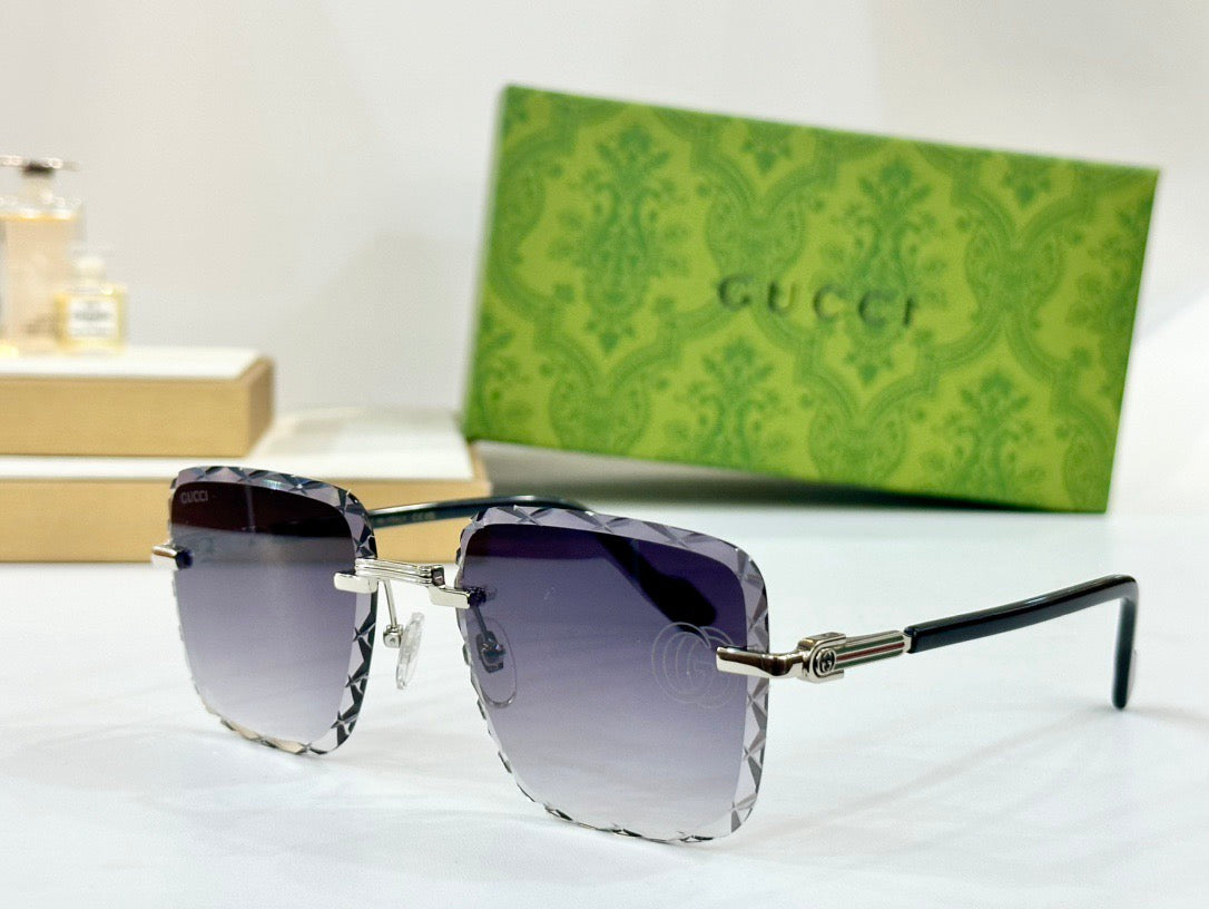 2026 New rimless cut lens sunglasses