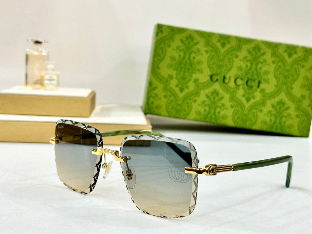 2026 New rimless cut lens sunglasses