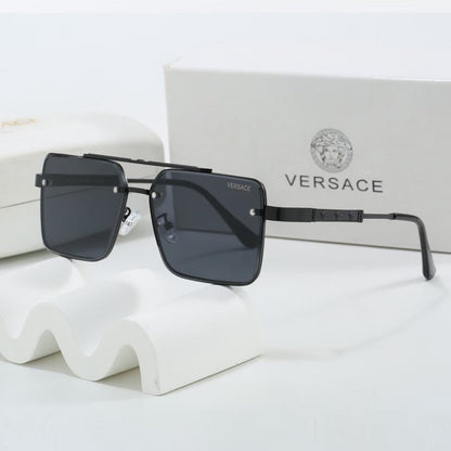 2026 Gradient two-tone metal square sunglasses