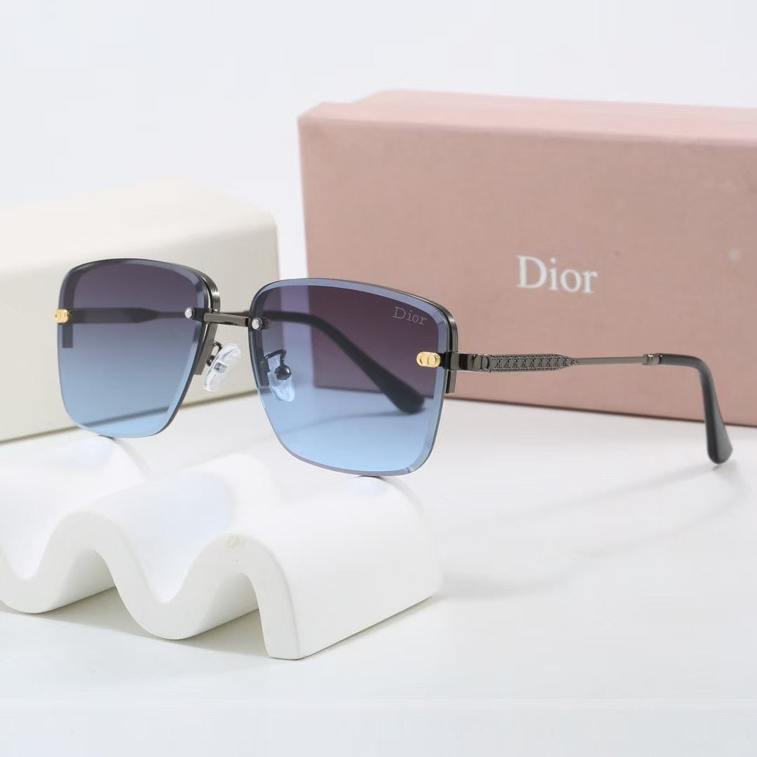 2026 Gradient two-tone metal sunglasses
