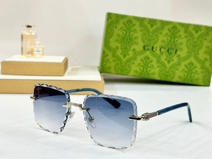 2026 New rimless cut lens sunglasses
