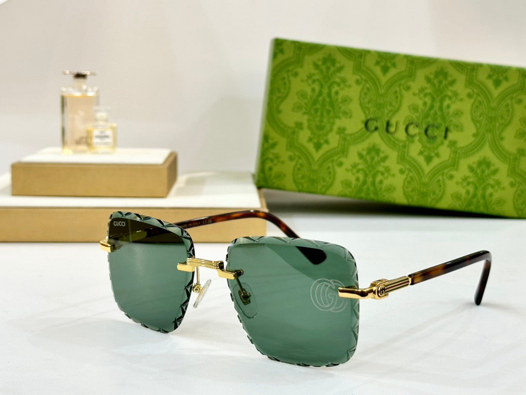 2026 New rimless cut lens sunglasses