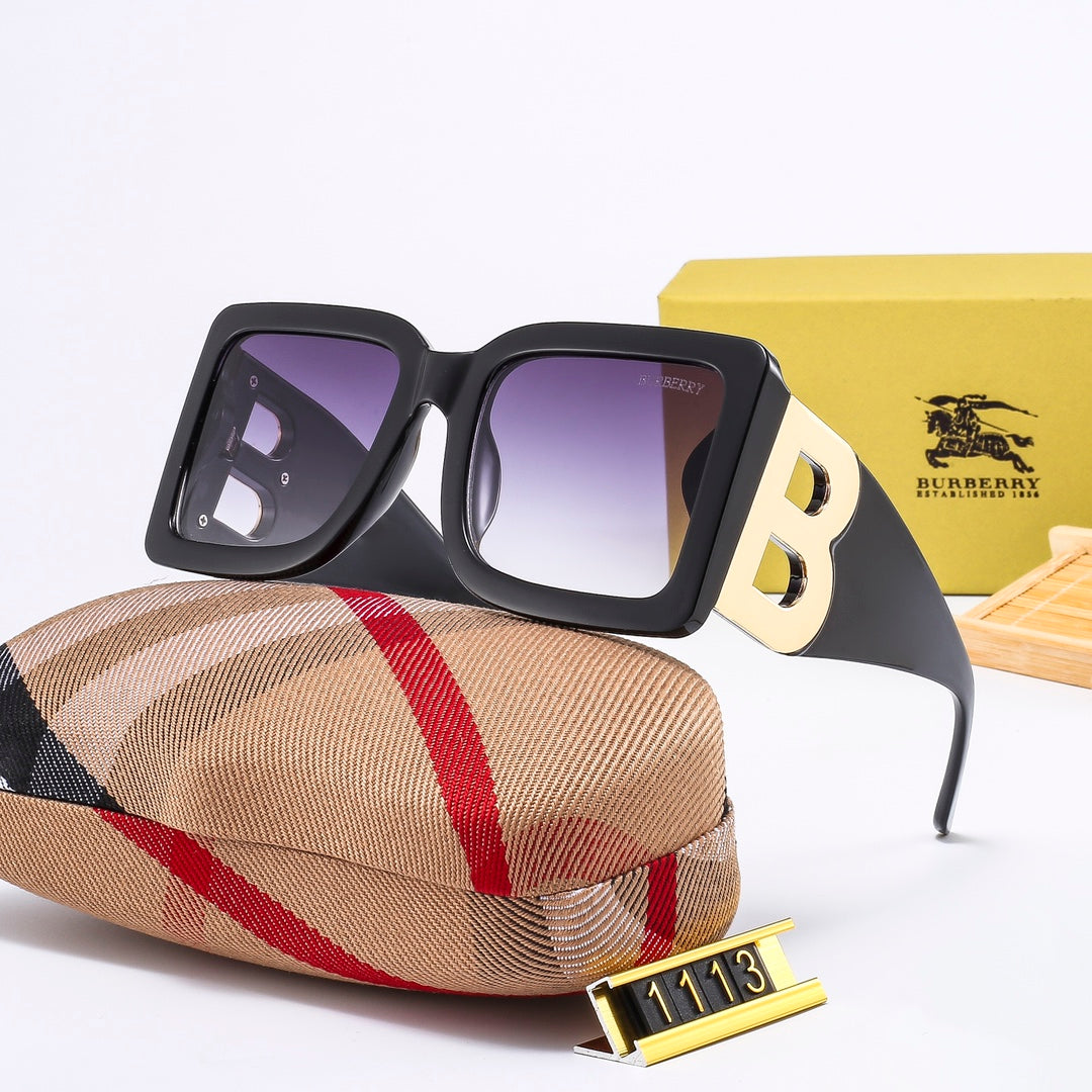 2026 Large Frame Metal B Sunglasses