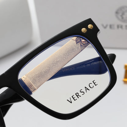 2026 Fashion Metal Emblem Frame Glasses